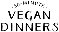 30 minute vegan dinners logo
